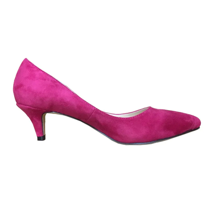 Women's Fashion Suede Stiletto Heel Shoes