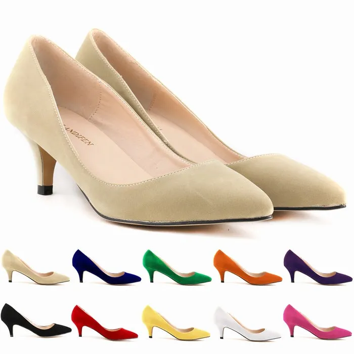 Women's Fashion Suede Stiletto Heel Shoes