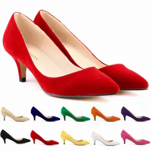 Women's Fashion Suede Stiletto Heel Shoes